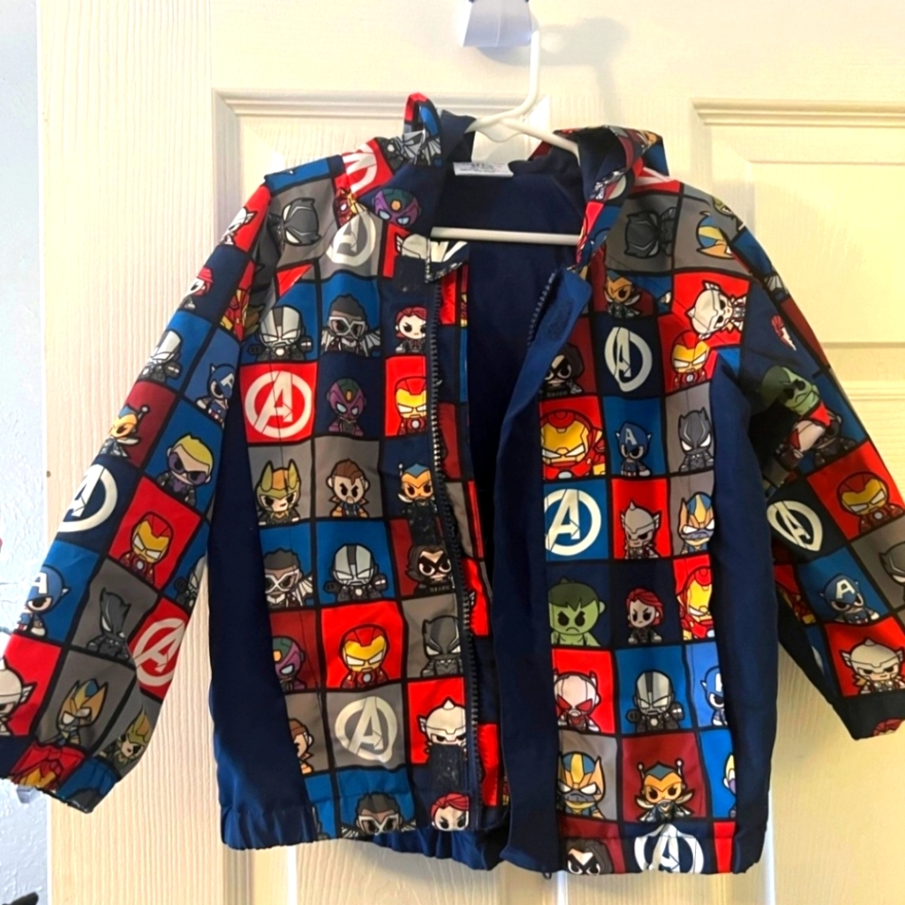 Disney Marvel Avengers toddler rain jacket 3t